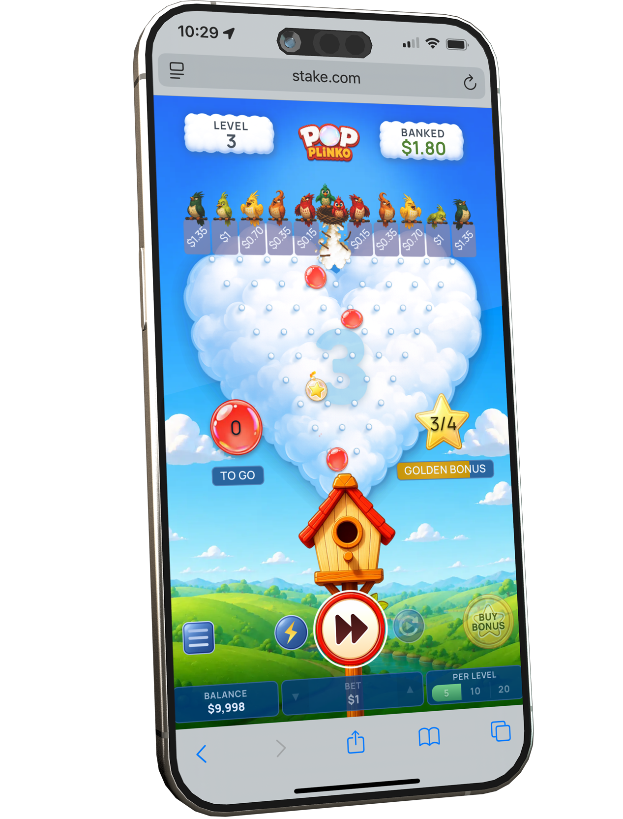 Cash game interface